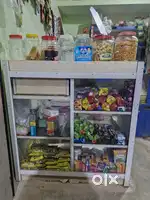 Shop Counter / Display Rack with Glass & Storage for Sale