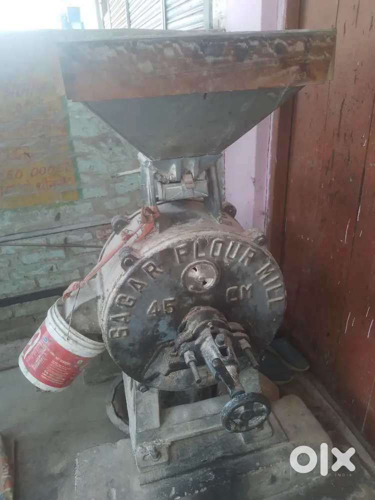 Flour mill set (aata chakki , oil expeller machine , 10 Hp engine )