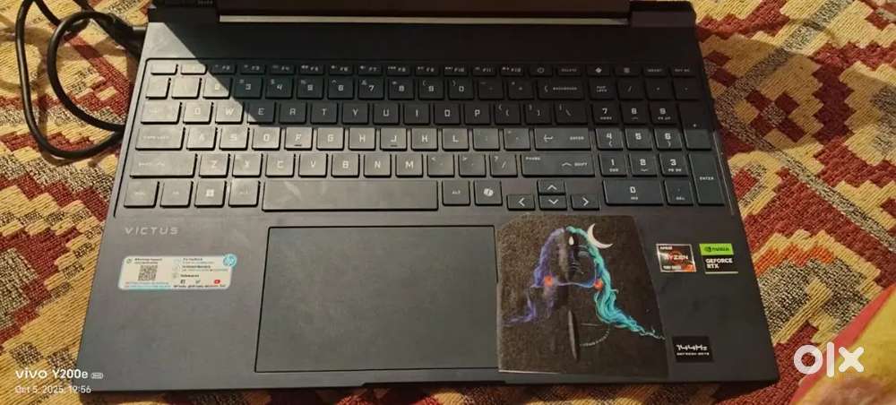 Hp victus ryzen7 16 512gb SSD 4gb rtx 2050 month old perfect condition