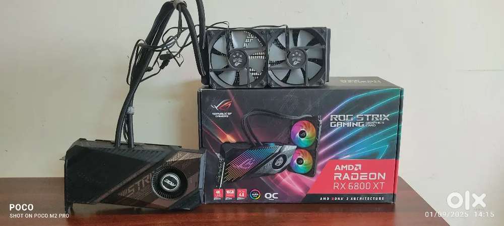 Asus Rog Strix 6800xt 16gb liquid cooled graphics card exchn old card