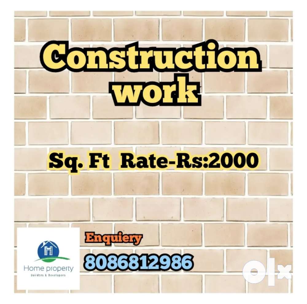 Constraction work - sqft Rs:2000/-