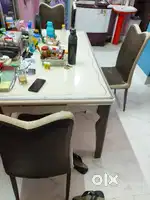 Glass Finish Dinning Table Export Quality 6 chairs