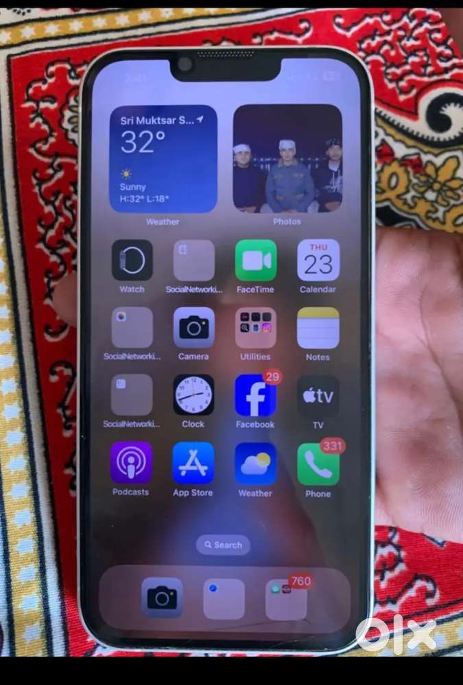 128 gb bth 78 box and lead orignal phone