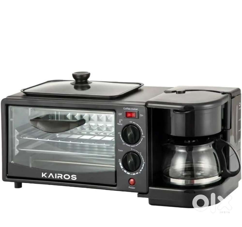 3-in-1 Multifunctional Breakfast Maker Coffee Brewer, 12L Oven