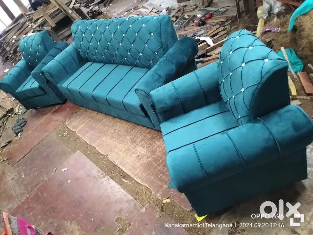 PREMIUM QUALITY 3+1+1 SEATER SOFA SET MANUFACTURING AVAILABLE IN N.Z