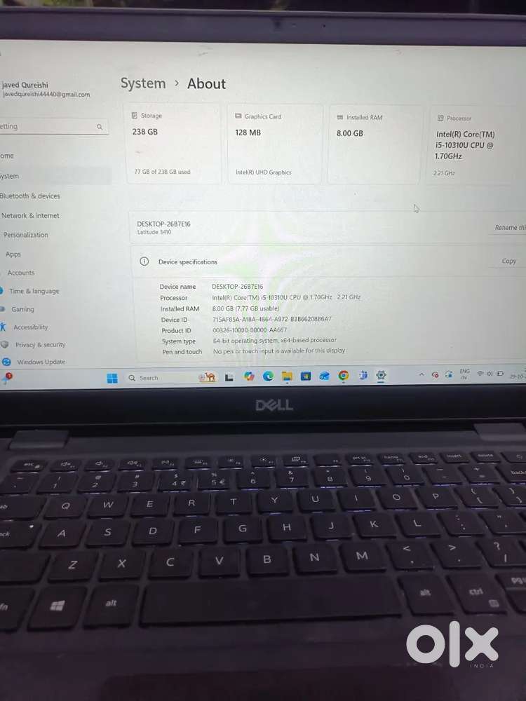 DELL i5 10th generation