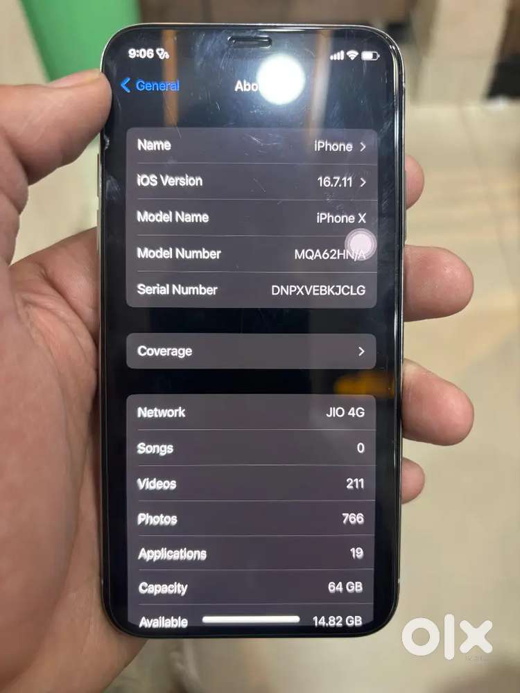 Good condition iphone xs good battery 14500
