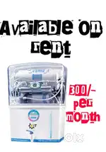 Water purifier available on rent