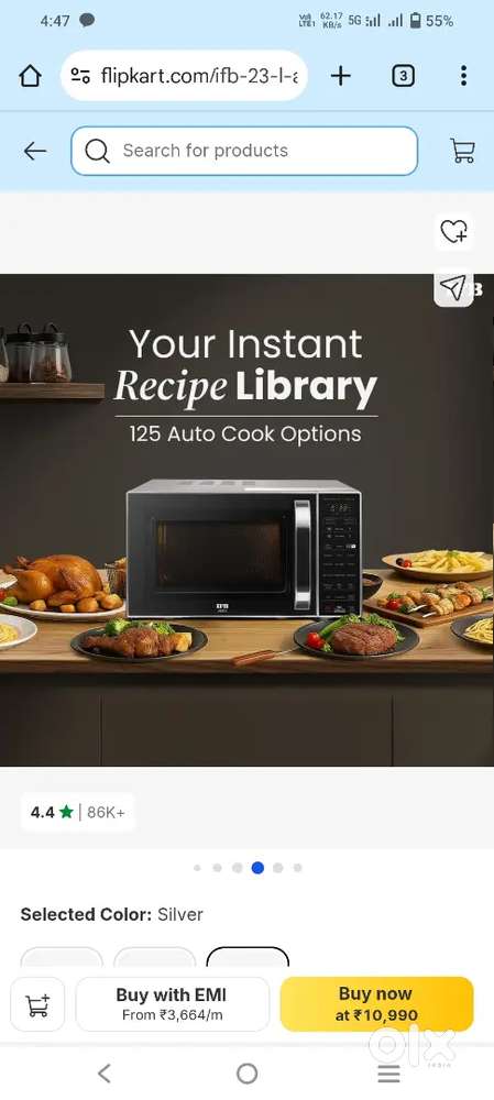 23 L Air Fry, Grill and Multi Sathe Cooking convection microwave oven