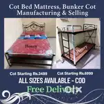 Steel Cot Bed Mattress sales - Hostel Bunker Beds in chennai