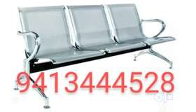 New ss frame 3 seater Airport sofa waiting sofa office furniture hospital furniture