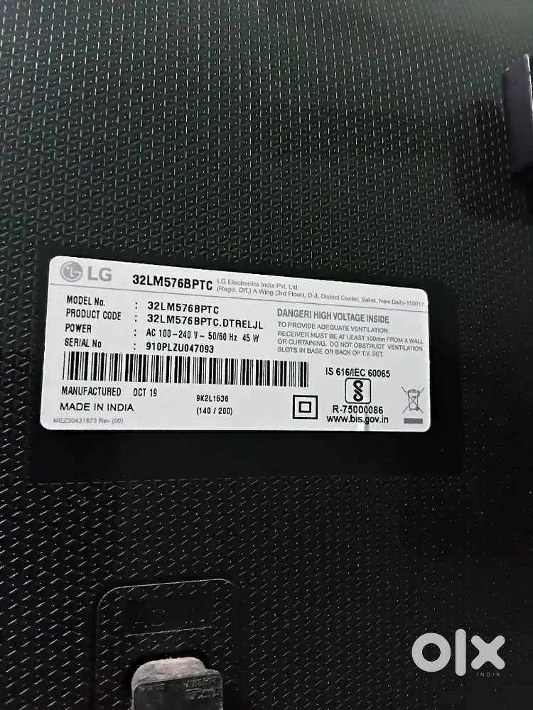 L.G LED ANDROID 32 INCH