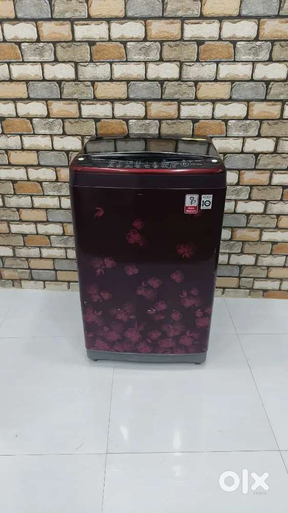 Lg jet spray+ with inverter technology 7.0kg flower print body