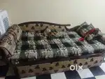 Sofa + bed ( Wood Type ) Sagwaan