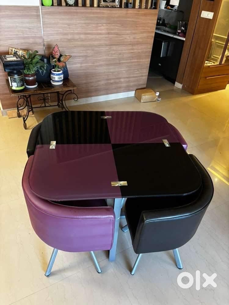 4 seater stowaway dining set