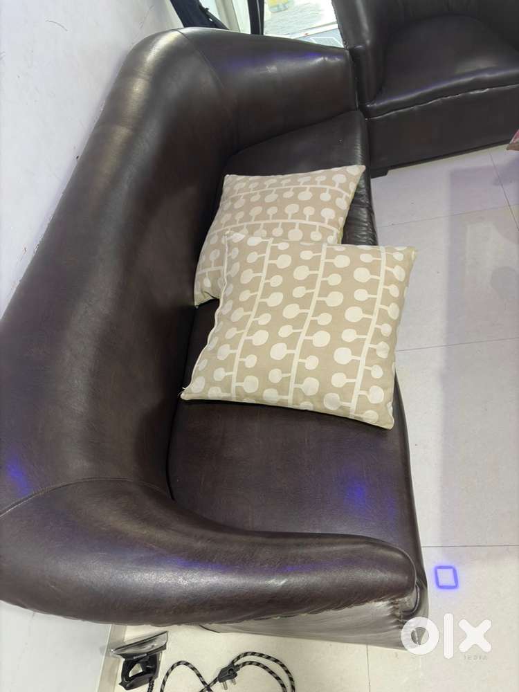 Brown sofa set