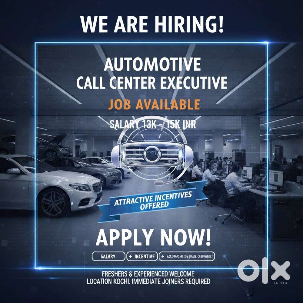 Leading Automotive Call Center executive-Edappally