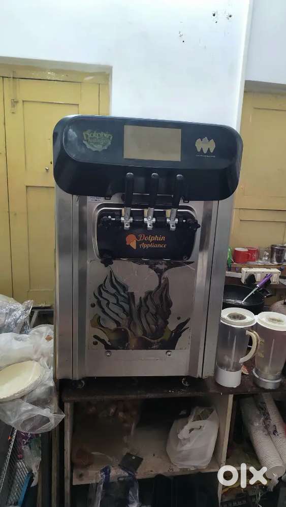 Softy ice cream machine touch screen table top with stand