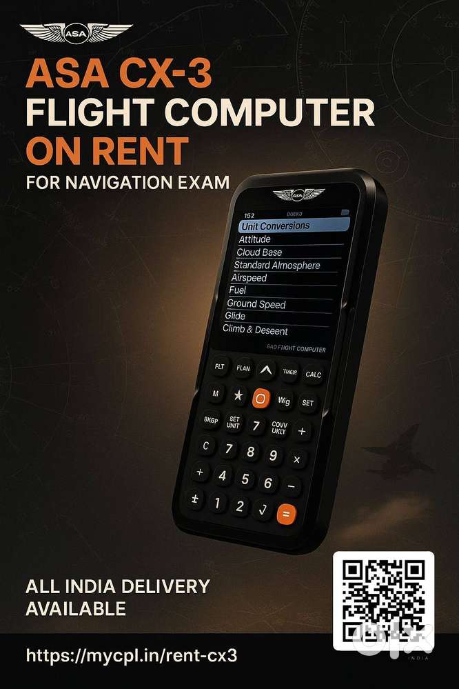 ASA CX3 Flight Computer on Rent – All India Delivery  Prepaid & COD