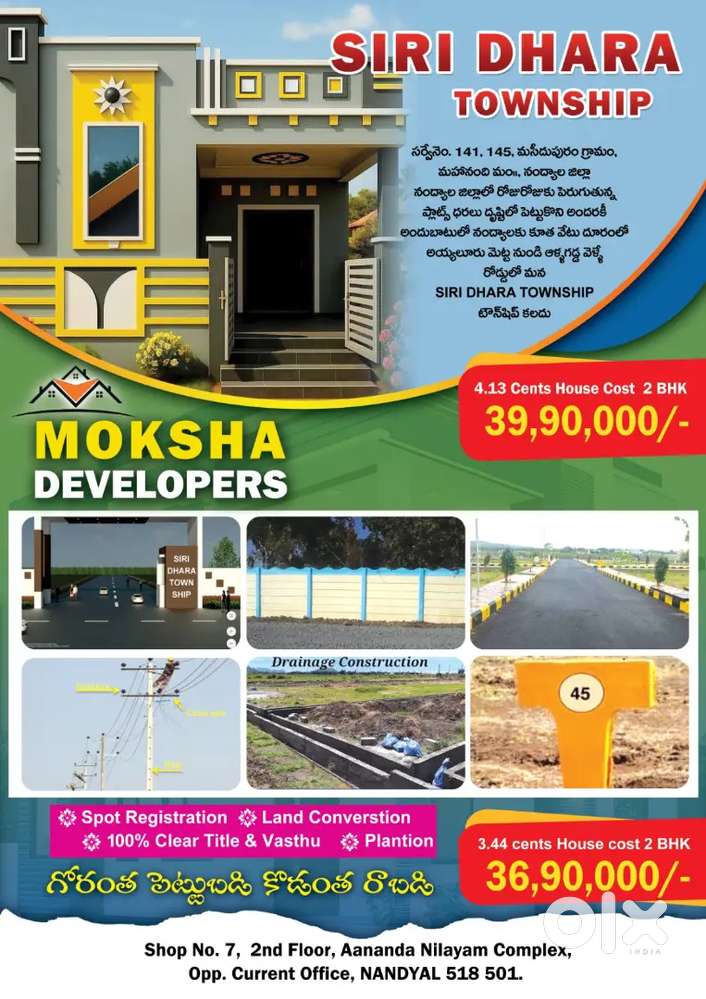 Prime Location Low Budget Open plots in Nandyal