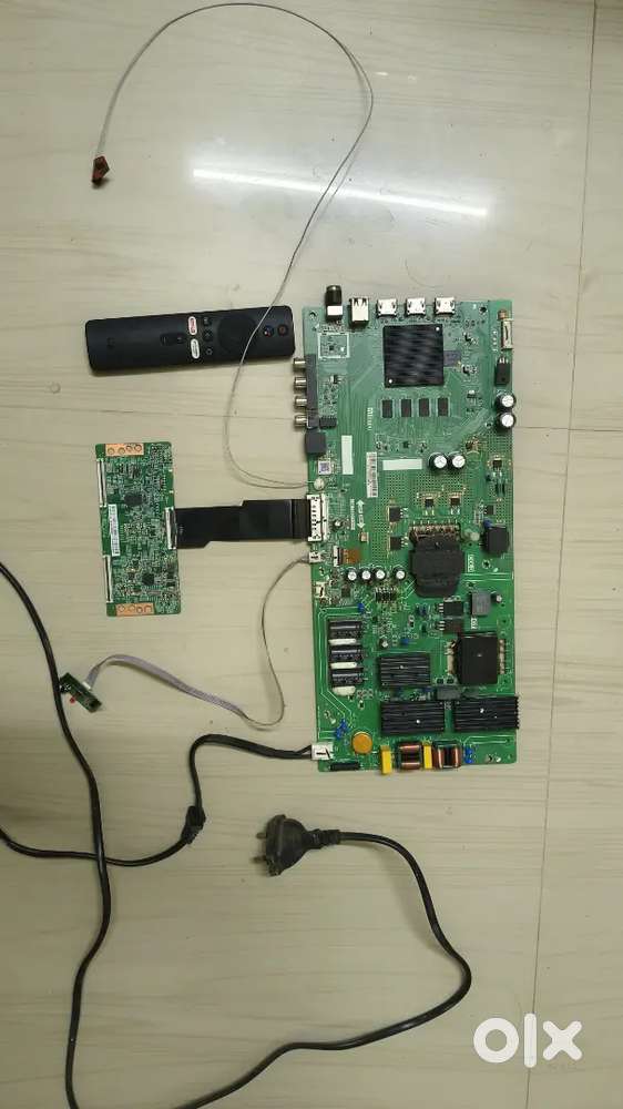 Mi 55 inch smart tv motherboard with ticon board and remote
