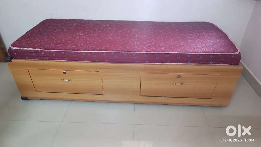 Deewan with storage and coir mattress