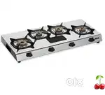 RICHFLAME STAINLESS STEEL 4 BURNER GAS STOVE