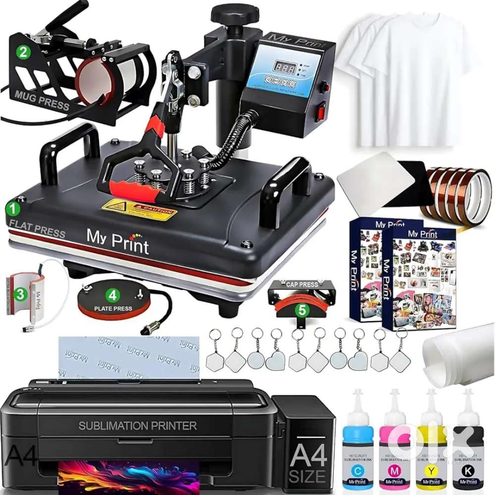 5 in 1 sublimation kit and epson printer for sale