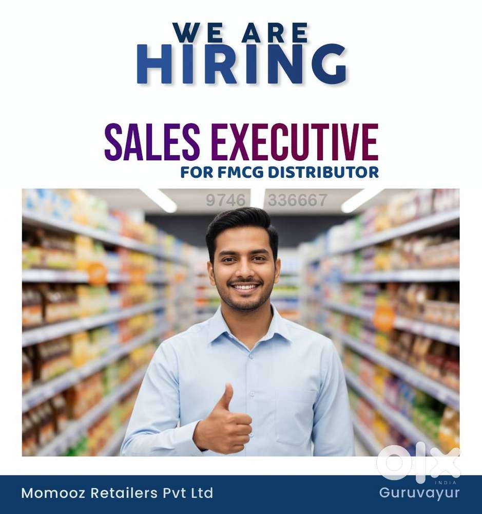 Wanted Salesman for FMCG Distributor
