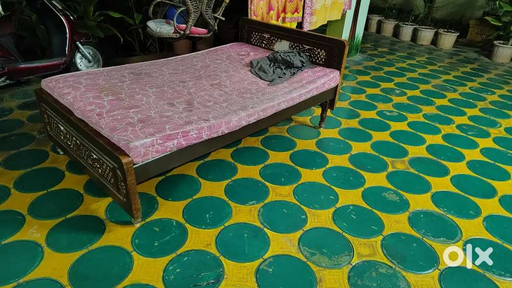 Old bed with strong body