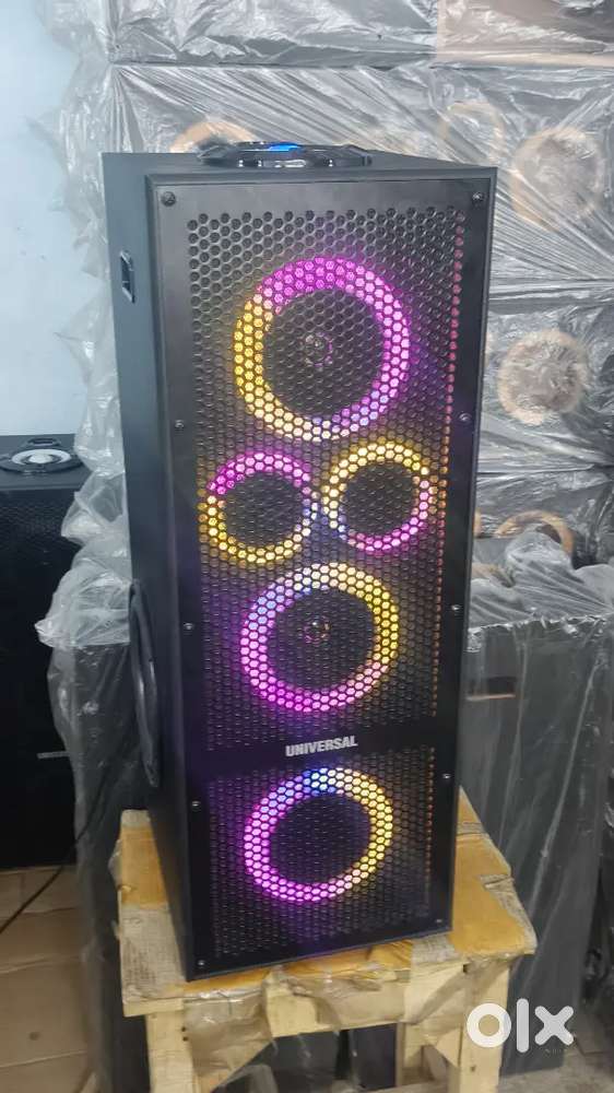 New box packed factory product tower dj speeker fix price