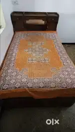 Double bed with mattress