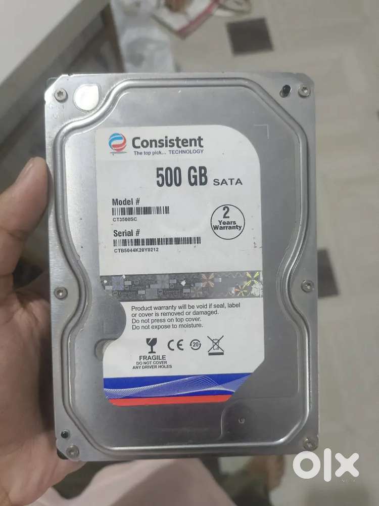 500 GB CONSISTENT HARDDISC
