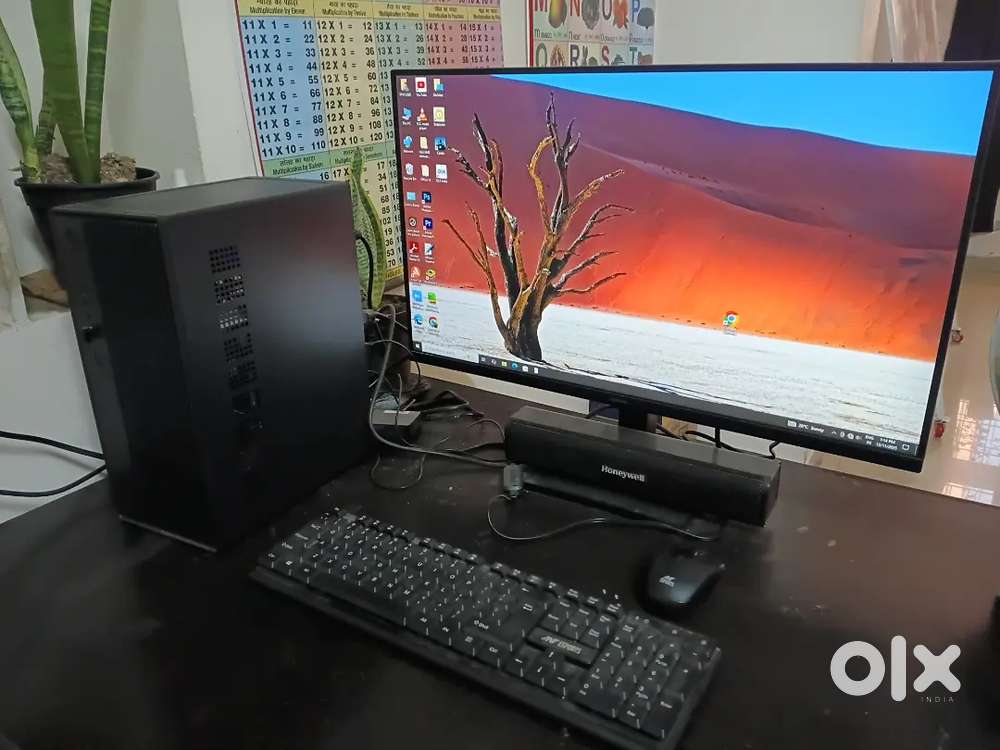Samsung 27-inch LED Monitor & Complete Desktop PC Setup