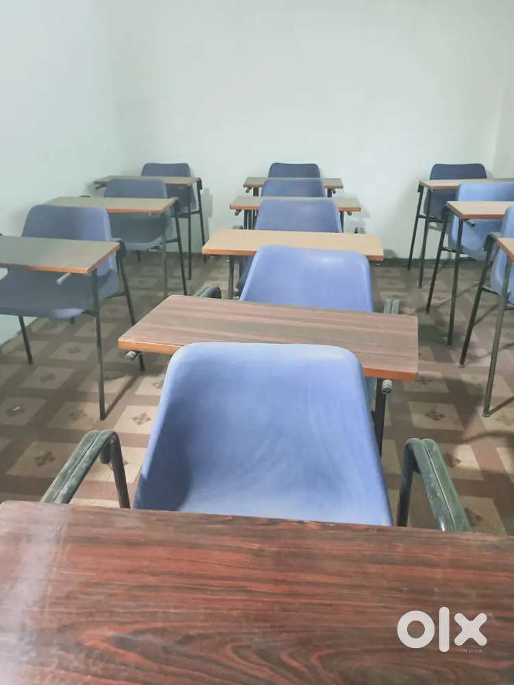 Chair with wooden flap study chair