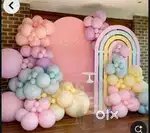 Flower and balloon decoration