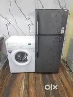 Godrej double door refrigerator and lg front load washing machine $