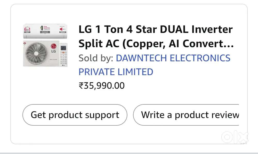 LG - 1 ton AC for sale - 25000