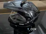 Steelbird 42 Bang Cross Full Face Helmet with Double Visor Black, XL
