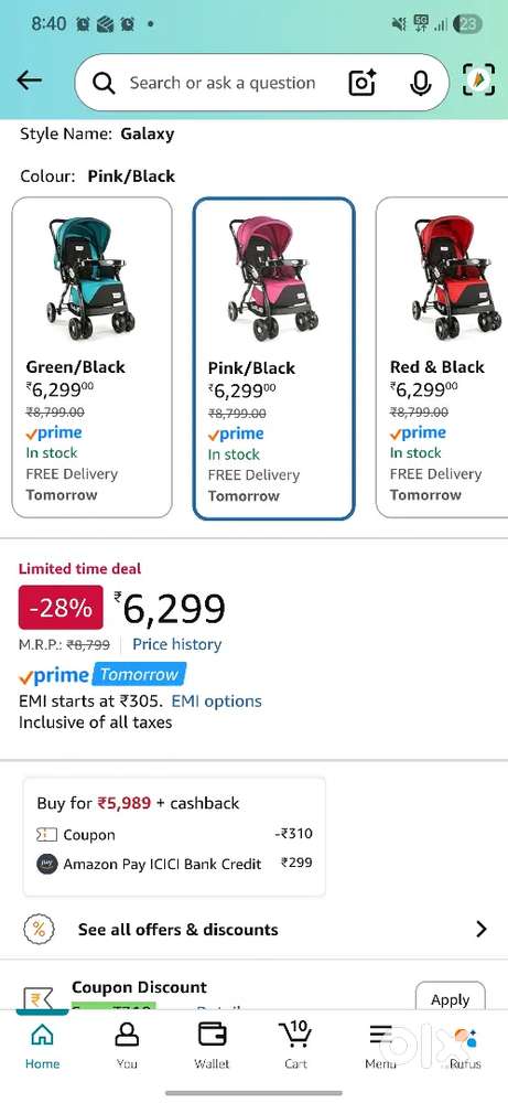 Luvlap Best Stroller / Pram for baby