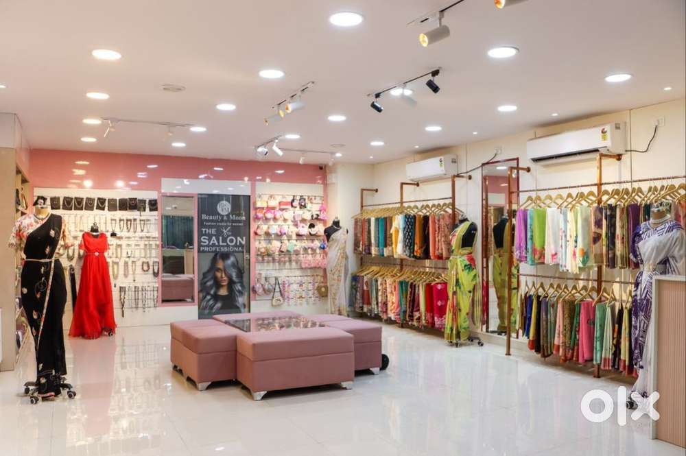 Successfully running Women salon, saree store, boutique for sale.