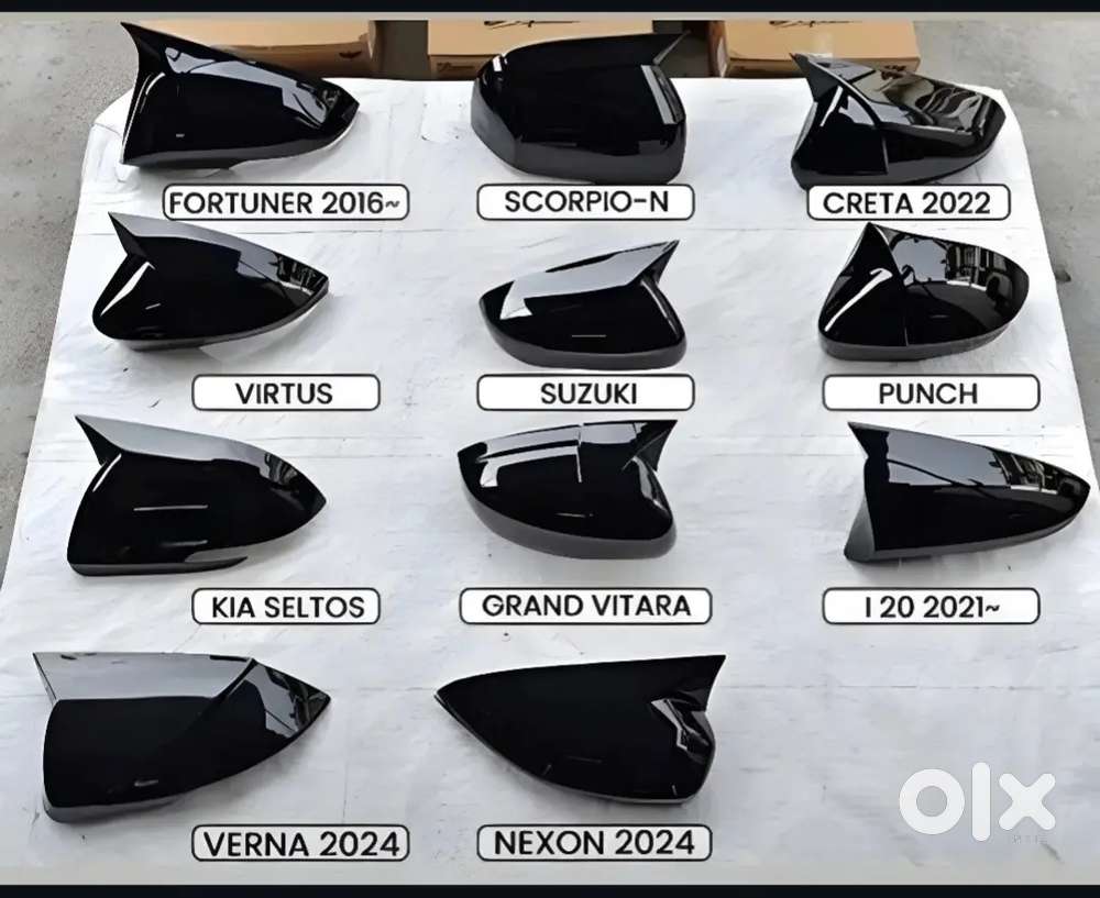 Swift Baleno fronx brezza seltos nexon ertiga Batman side mirror cover