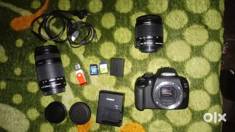 Canon 1200d 2 lens camera ka quality bhi last wale photo mein hai
