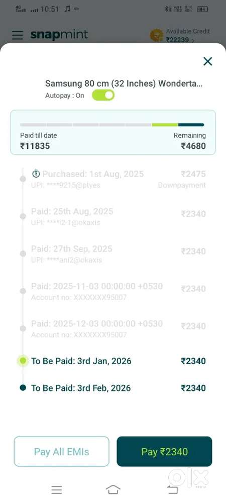 New tv money arjent sell