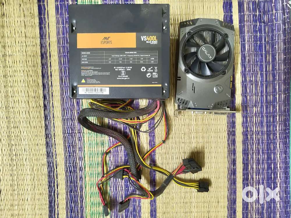 Galaxy 4gb graphic card and 400w ant sports SMPS