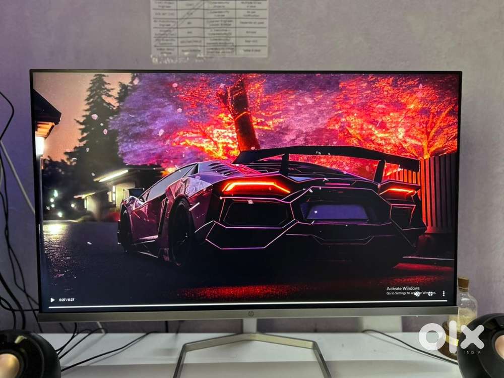 brand new condition hp 27-inch monitor for pc laptop connectivity