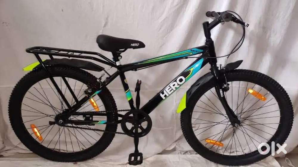 Hero cycle in green and blue colour