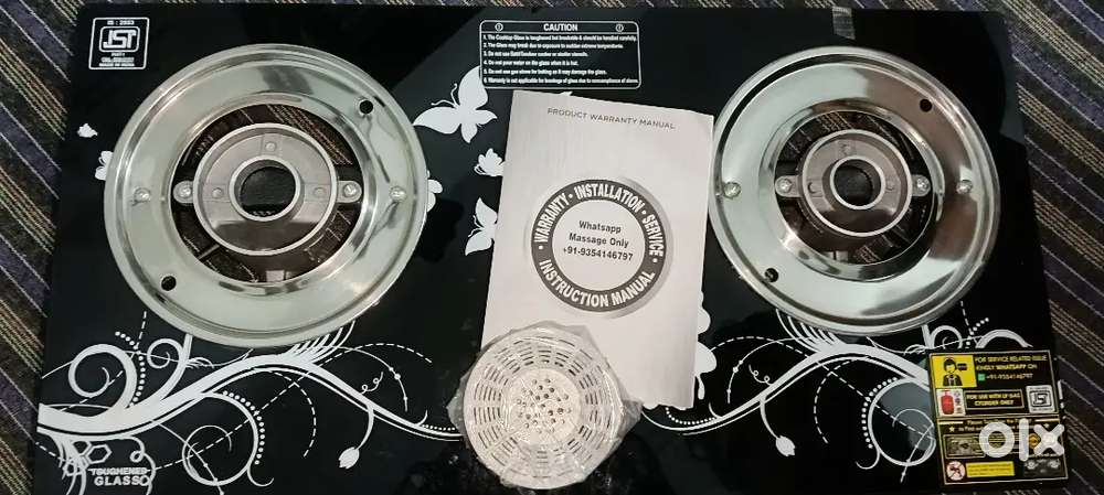 BRAND New Gas Burner Glass Finish