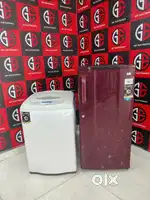 Id120Samsung top load washingmachine & LG single door refrigerator
