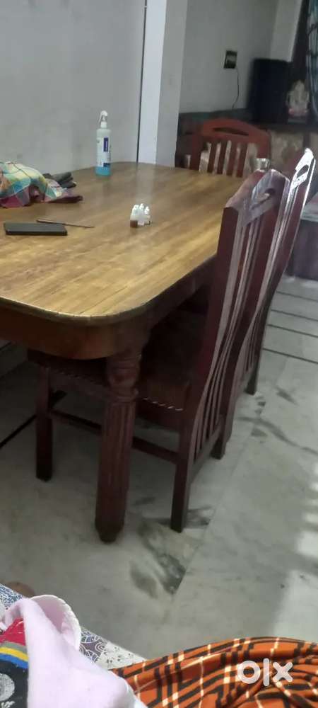 Dining table, King size bed,TV table